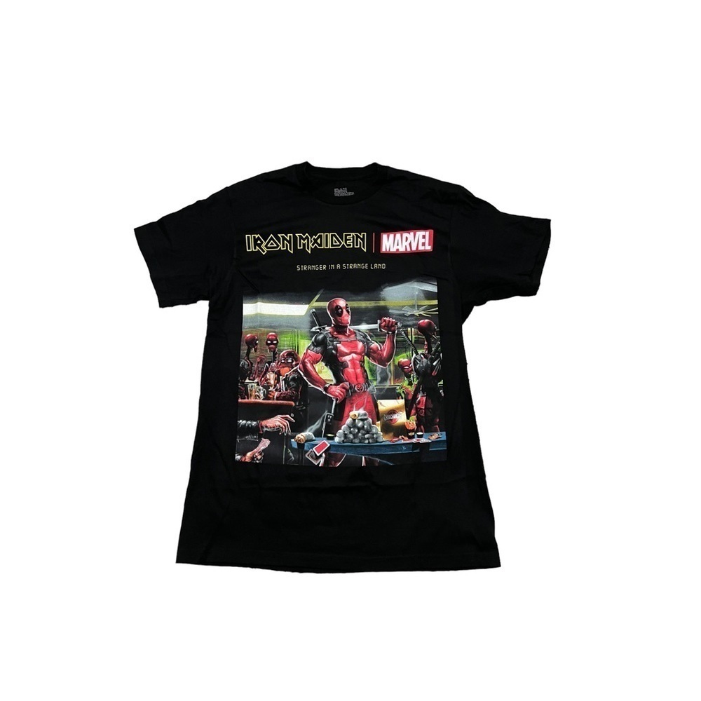 Marvel x Iron Maiden Deadpool T-shirt Size Medium NEW